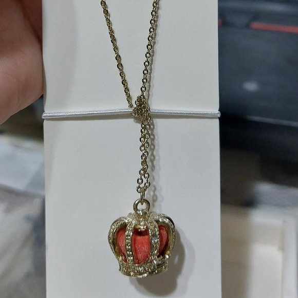 Beautiful Discontinued Japanese Anime Saotome Gakuen Orb Crown Necklace - Picture 6 of 7